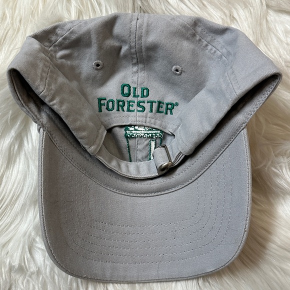 OLD FORESTER MINT JULIP EMBROIDERED ADJUSTABLE STRAP BACK HAT CAP 100% COTTON - Picture 3 of 9